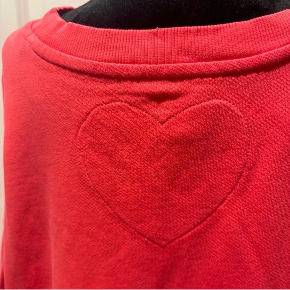 NWT Free People Eleanor Sweatshirt In Watermelon Wedge Combo - Picture 6 of 6